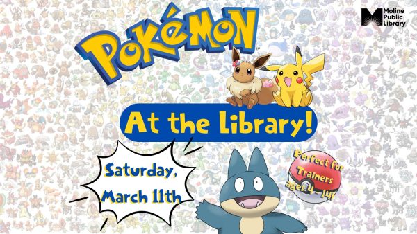Hunt For Pokemon At The Moline Public Library Tomorrow!