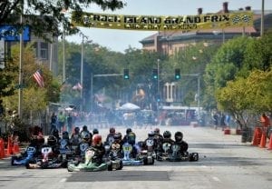 Grand Prix Zooming through District of Rock Island
