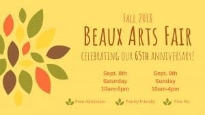 Beaux Arts Fair Celebrates 65th Anniversary!