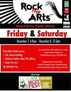 Rock the Arts Lights Up Downtown Rock Island