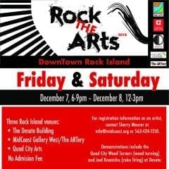 Rock the Arts Lights Up Downtown Rock Island