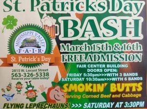 2nd Annual St. Patrick’s Day Bash at Fairgrounds!