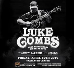 Luke Combs’ Beer Never Broke My Heart Tour Makes Stop at the TaxSlayer!
