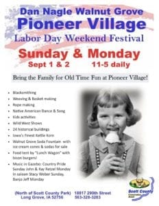 Pioneer Village’s Labor Day Weekend Festivities Keeping History Alive