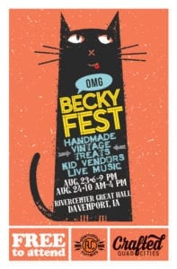 OMG Beckyfest Returns to Downtown Davenport with Handmade, Vintage, & Kid Vendors