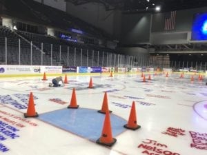 Painting The Ice For Veterans With The Quad City Storm!