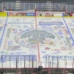 Quad City Storm Host Annual Hockey Fights Cancer Ice Painting Today