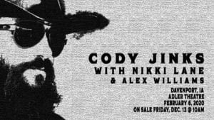 Cody Jinks Coming To The Adler