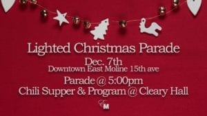 Downtown East Moline Celebrates Christmas with Lighted Parade and MORE!