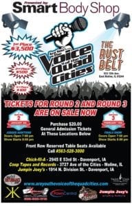 Don’t Miss the Semi-Finals of ‘Are You the Voice of the Quad Cities’ This Weekend!