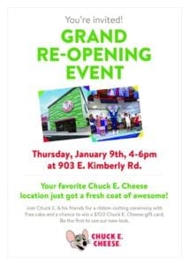 Chuck E. Cheese Gets a Fresh Coat of Awesome!