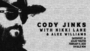 Cody Jinks Makes His Way to the Quad Cities!