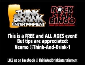 Rock Star Bingo Rockin' Tangled Wood Tonight