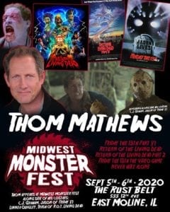 Thom Mathews Of 'Friday The 13th' Fame Coming To East Moline's Midwest Monster Fest