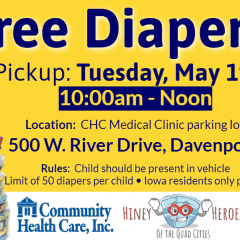 Community Health Care Giving Away Free Diapers on Tuesday