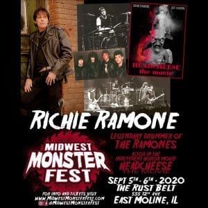 Richie Ramone of The Ramones Coming To East Moline's Midwest Monster Fest