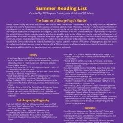 WIU Summer Reading List Focuses on Raising Understanding and Awareness of Racism