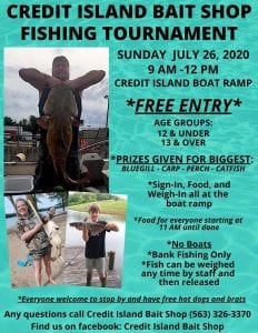 Credit Island Bait Shop Hosts Fishing Tournament