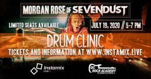 Drum Clinic with Morgan Rose of Sevendust Rockin In