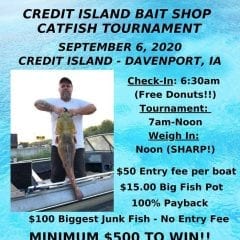 Credit Island Bait Shop Catfish Tournament