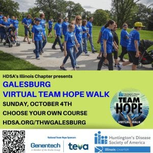 Huntington's Disease Walk Being Held In Galesburg October 4