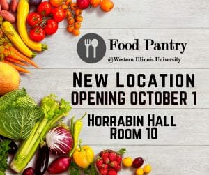 Western Illinois University Food Pantry Opening in New Location Oct. 1