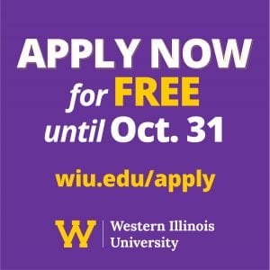 Western Illinois University Waiving Its Application Fee Through October 31