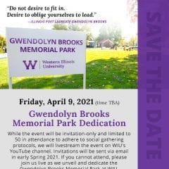 Gwendolyn Brooks Memorial Park Dedication Date Set