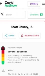 BREAKING: Quad-Cities Is Suffering 'Severe' Covid Outbreak Level