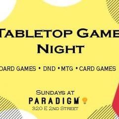 Paradigm Opening Up To Tabletop Gaming On Sundays