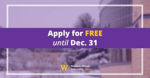 WIU Application Fee Waiver Extended Through Dec. 31