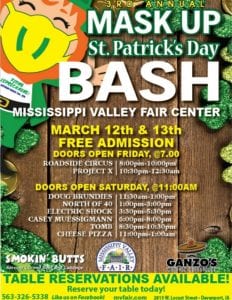 Mississippi Valley Fairgrounds to Host 2021 Q-C Battle of the Bands on March 20, After St. Pat’s Day Bash