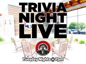 Trivia Night Live Rockin' The Tangled Wood Tuesday Night