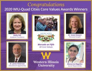 Western Illinois University Quad Cities Core Value Award Winners Named