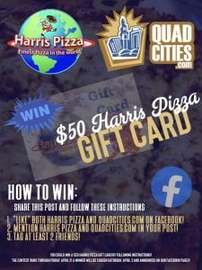 QuadCities.com And Harris Pizza Are Teaming Up For A Delicious Deal!