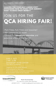Quad-Cities Hiring Fair For 10th-12th Graders Coming Up Thursday