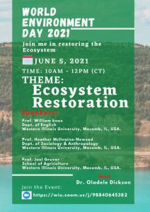 Lecture Series Planned to Celebrate World Environmental Day