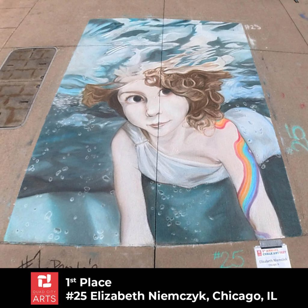 Quad City Arts Salutes Winners of 5thAnnual Chalk Art Fest in Rock