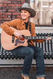 Angela Meyer Playing Bettendorf Public Library's Brown Bag Lunch Series