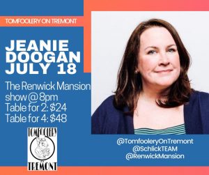 Jeanie Doogan Coming To Tomfoolery On Tremont