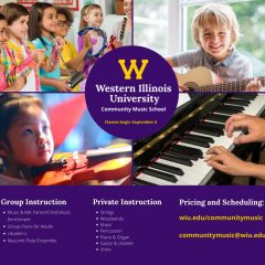 Registration Open for Fall Western Illinois University Community Music School