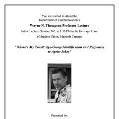 Miczo to Deliver Wayne N. Thompson Scholar Lecture Oct. 26 at Western Illinois University