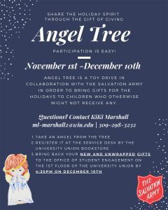 Western Illinois University Angel Tree Benefit Going On Through Dec. 10