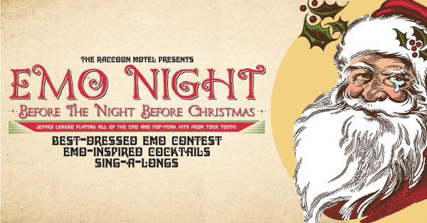 EMO NIGHT AT THE RACCOON MOTEL SLATED FOR DECEMBER 23!