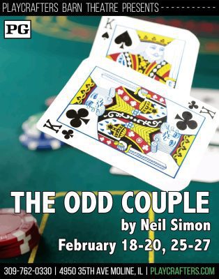 Moline's Playcrafters Presents 'The Odd Couple' This Weekend