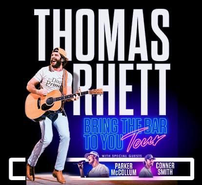 Thomas Rhett, With Parker McCullom And Conner Smith, Coming To Moline's TaxSlayer Center