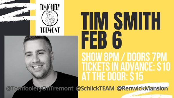 Tomfoolery On Tremont Presents Tim Smith TONIGHT At Renwick Mansion In Davenport