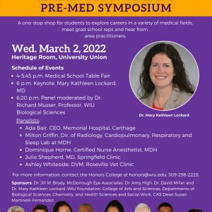 Fifth Annual Pre-Med Symposium March 2 at Western Illinois University
