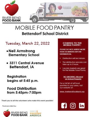 Bettendorf Mobile Food Pantry Helping Iowa Families In Need March 22