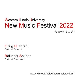 New Music Festival 2022 March 7-8 at Western Illinois University